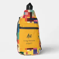 Artistic Pattern Art Is My Favorite Subject Sling Bag