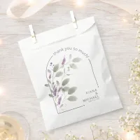 Sweet Floral Arch Wedding Lilac ID998 Favor Bag