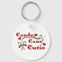 Fun Typography Christmas Keychain