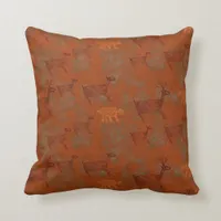 Southwest Canyons Petroglyphs Throw Pillow