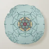 Mandala Round Throw Pillow