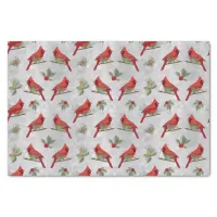 Winter Cardinals and Pines Tissue Paper