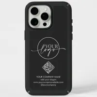 Logo Black Business QR CODE Corporate Marketing iPhone 15 Pro Max Case