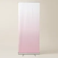 Create Your Own White Ombre Background Retractable Banner