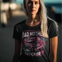 Vibrant truck art honors bad mother trucker T-Shirt