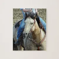 Buckskin Rodeo Horse Jigsaw Puzzle