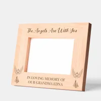 The Angels Are With You | In Loving Memory 7x5 Etched Frames