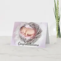 Congratulations on your new baby girl card