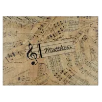 Pieces of Vintage Music IDE389 Cutting Board