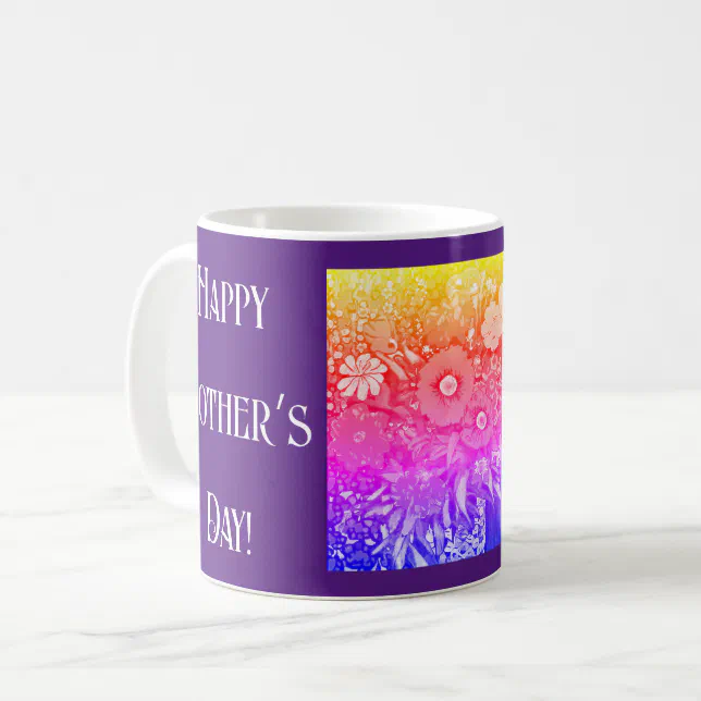 Happy Mother;s day retro flower bunch Coffee Mug