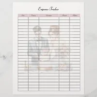 Wedding Bridal Expense Tracker Planner Page