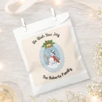 Christmas Joyful Snowman Custom Favor Bag