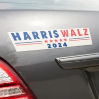 Harris Walz 2024 Campaign Ivory Bumper Sticker