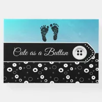 Cute as a Button Baby Shower Keepsake Guestbook