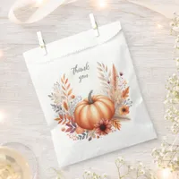 Fall pumpkin autumn  favor bag