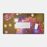 Glittering Orbs - A Dazzling Display Desk Mat