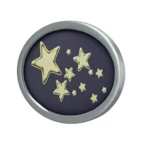 Golden Starburst Belt Buckle