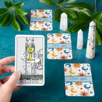 Mod Abstract Sun Moon and Stars Colorful  Tarot Cards