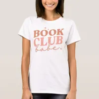 Girly "Book Club Babe" Member Personalized T-Shirt