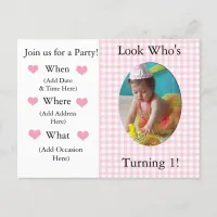 1st Birthday Invitation for a Girl