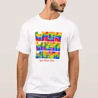 They Them Theirs Pronouns Rainbow Tie Dye T-Shirt