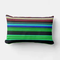 Thin Colorful Stripes - 1 Lumbar Pillow