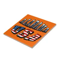 Alabama Picture and USA Flag Font Tile