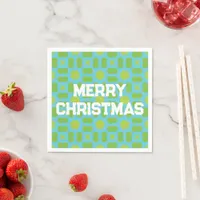 Geometric Christmas Pattern - Personalized  Napkins