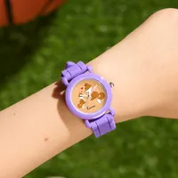 Cute foxes with hearts, hand drawn watch