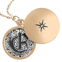 Monarchia "E" Gold Locket