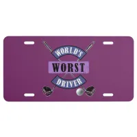 World's Worst Driver WWDc License Plate