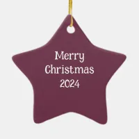  Personalized Patterned  Ceramic Ornament