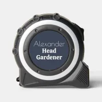 Minimalist Head Gardener Gardening Blue Measuring Tape Measure