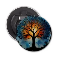 Cute Tree of Life Watercolour Bottle Opener