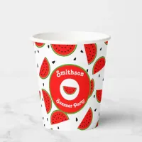 Bright Cheerful Watermelons Summer Party Paper Cups
