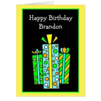 Personalized Jumbo Sized Happy Birthday Card