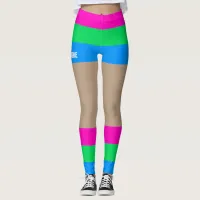 Polysexual PrideFaux Shorts & Legs   Leggings