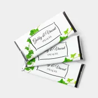 Green English Ivy Vine Foliage Wedding Hershey Bar Favors