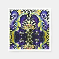 Diffusion pattern paper napkins