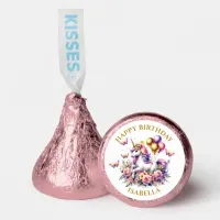Pretty Pink, Purple and Gold Unicorn Birthday  Hershey®'s Kisses®