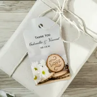 Rustic Daisies Woodland Wedding Favor Tags