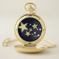 Golden Starburst Pocket Watch