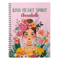 Confident and Spirited Boho Girl Notebook