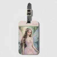 Lovely Pink Fairy Luggage Tag