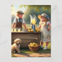 Old-Fashioned Lemonade Stand Postcard