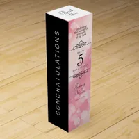 Elegant 5th Rose Quartz Wedding Anniversary Wine Box