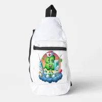 Lucky Nurse Green Shamrock Sling Bag