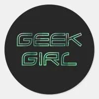 Geek Girl Sticker