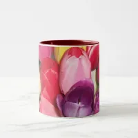 Tulips Says it All Two-Tone Coffee Mug