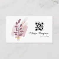 Trendy Brush Strokes Collage Business Card